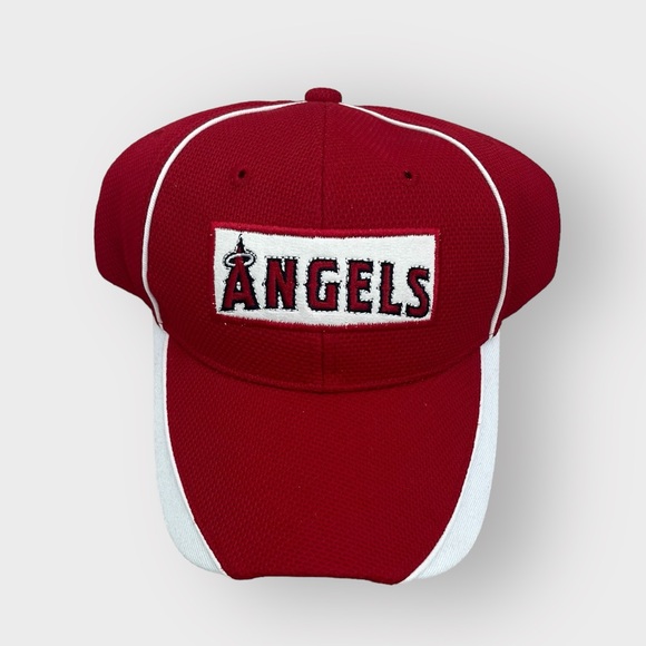Vintage Red & White Angels Baseball Cap - Picture 1 of 2